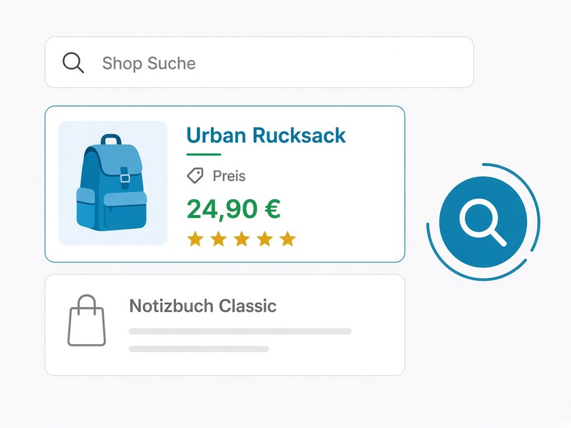 Suchmaschinenoptimierung mit Preis und Bewertung